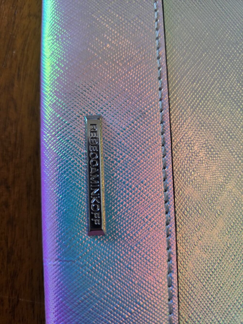 Rebecca Minkoff Leo Clutch - Iridescent White - Picture 3 of 7